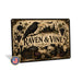 Raven and Vine Gothic Halloween metal sign with gothic halloween style — Raven and Vine Gothic Halloween