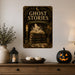Ghost Stories Read by Candlelight Books metal sign with gothic halloween style — Ghost Stories Read by Candlelight Books