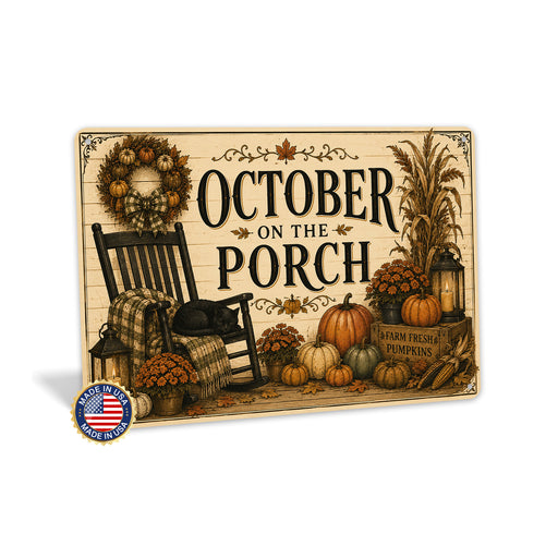 Ghost Book Club Cozy Halloween metal sign with gothic halloween style — Ghost Book Club Cozy Halloween