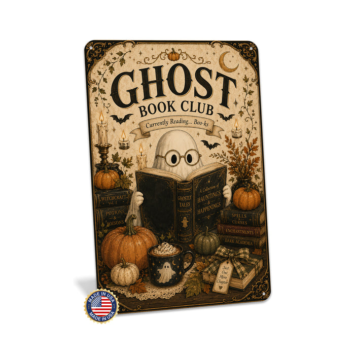 Witch's Coffee Bar Fresh Brews Daily metal sign with gothic halloween style — Witch's Coffee Bar Fresh Brews Daily