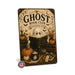Witch's Coffee Bar Fresh Brews Daily metal sign with gothic halloween style — Witch's Coffee Bar Fresh Brews Daily