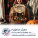 Witch's Coffee Bar Fresh Brews Daily metal sign with gothic halloween style — Witch's Coffee Bar Fresh Brews Daily