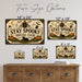 October on the Porch Vintage Cottage metal sign with retro humor halloween style — October on the Porch Vintage Cottage