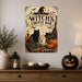 Skeleton Coffee Society Dead Tired Forever metal sign with retro humor halloween style — Skeleton Coffee Society Dead Tired