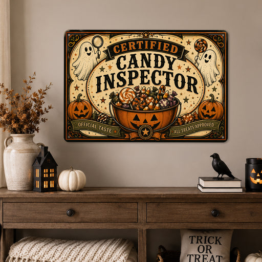 Stay Spooky Social Club Ghosts Members metal sign with retro humor halloween style — Stay Spooky Social Club Ghosts Members