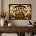 Stay Spooky Social Club Ghosts Members metal sign with retro humor halloween style — Stay Spooky Social Club Ghosts Members