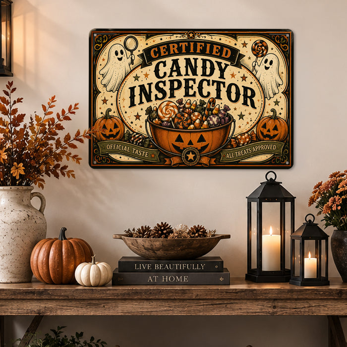 Stay Spooky Social Club Ghosts Members metal sign with retro humor halloween style — Stay Spooky Social Club Ghosts Members