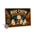 Boo Crew Headquarters Ghost Campfire metal sign with retro humor halloween style — Boo Crew Headquarters Ghost Campfire