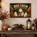 Boo Crew Headquarters Ghost Campfire metal sign with retro humor halloween style — Boo Crew Headquarters Ghost Campfire