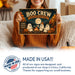 Boo Crew Headquarters Ghost Campfire metal sign with retro humor halloween style — Boo Crew Headquarters Ghost Campfire