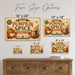 Official Pumpkin Spice Committee Fall Latte metal sign with retro humor halloween style — Official Pumpkin Spice Committee