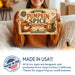 Official Pumpkin Spice Committee Fall Latte metal sign with retro humor halloween style — Official Pumpkin Spice Committee