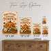Emotional Support Pumpkin Kawaii Fall metal sign with retro humor halloween style — Emotional Support Pumpkin Kawaii Fall
