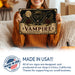 Vampire Country Club Members After Sunset metal sign with retro humor halloween style — Vampire Country Club Members After