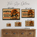 Pumpkin Pie Protection Agency Halloween metal sign with retro humor halloween style — Pumpkin Pie Protection Agency Halloween