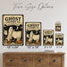 Ghost Laundry Co Sheets Washed Daily metal sign with retro humor halloween style — Ghost Laundry Co Sheets Washed Daily