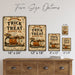 Trick or Treat Supply Co Est 1923 metal sign with retro humor halloween style — Trick or Treat Supply Co Est 1923