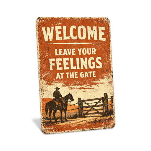 Man Cave Sign Rustic Metal Sign Western Décor