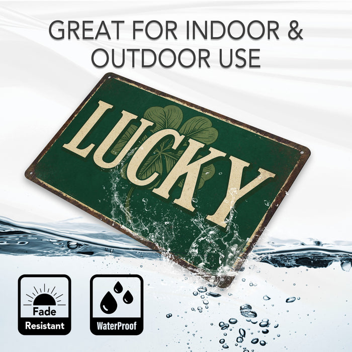 Lucky - Irish Décor - Rustic Metal Sign