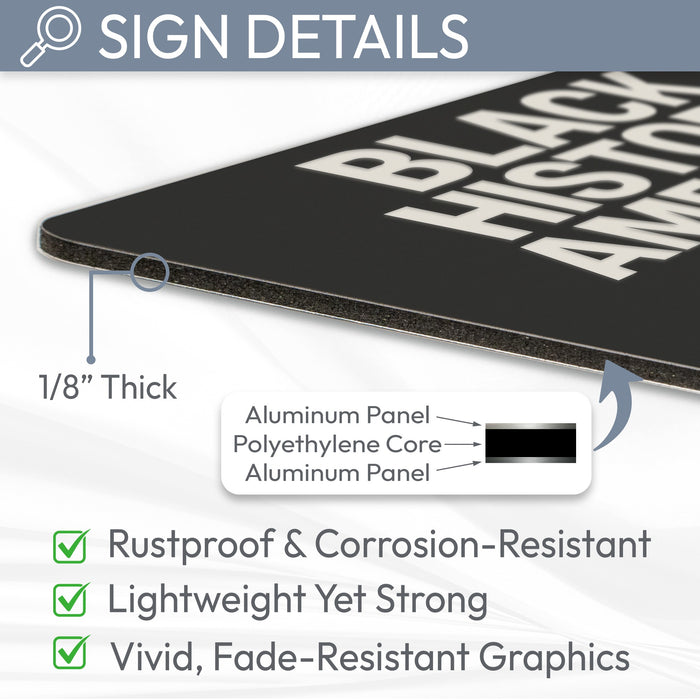 Black History American History Rustic Metal Sign – Cultural Wall Décor