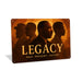 Rustic metal sign featuring the word “Legacy” with abstract, ghosted historical imagery, designed as cultural wall décor