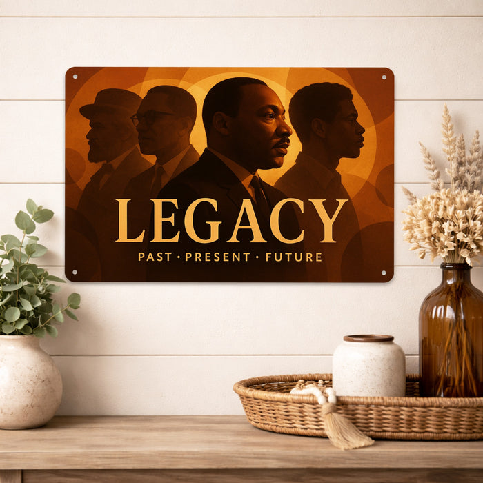 Legacy Rustic Metal Sign – Cultural Heritage Wall Décor