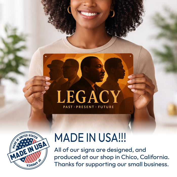 Legacy Rustic Metal Sign – Cultural Heritage Wall Décor