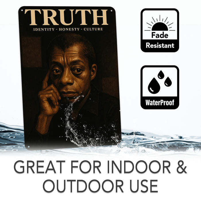 Truth Rustic Metal Sign – James Baldwin Legacy Wall Décor