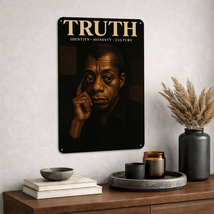 Truth Rustic Metal Sign – James Baldwin Legacy Wall Décor