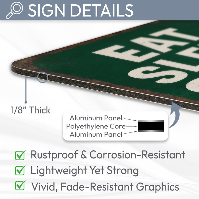 Eat Sleep Golf Repeat  - Funny Golf Sign