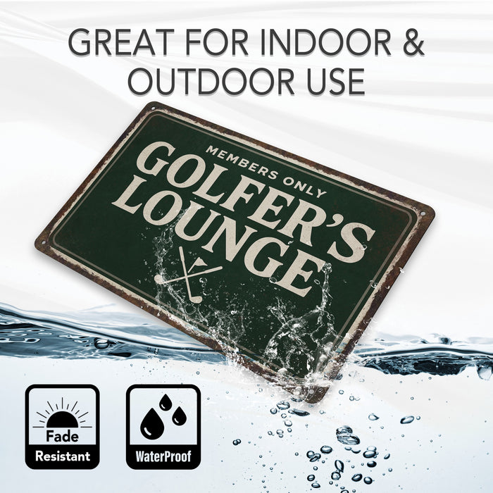 Golfers Lounge - Rustic Golf Wall Décor