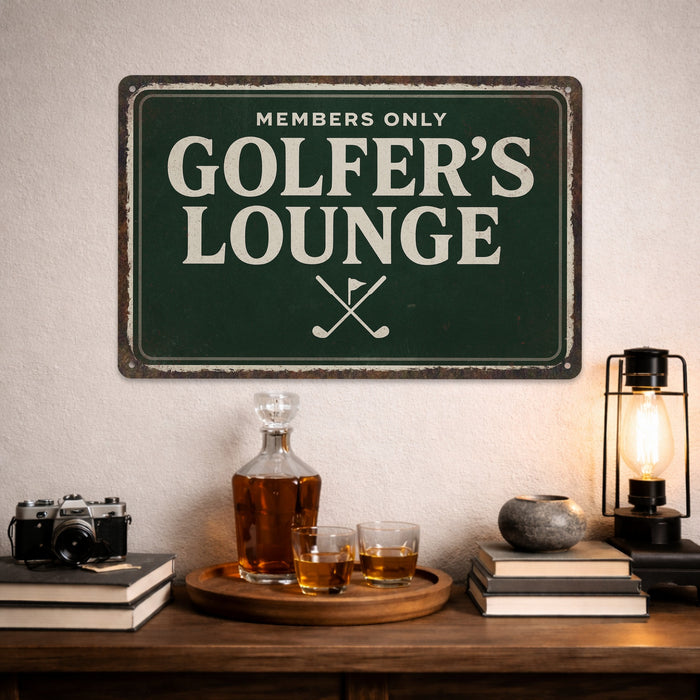 Golfers Lounge - Rustic Golf Wall Décor