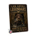 Chocolate Lab Loyal Legendary Bird Dog metal sign with vintage hunting style Chocolate Lab Loyal Legendary Bird Dog