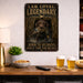 Chocolate Lab Loyal Legendary Bird Dog metal sign with vintage hunting style Chocolate Lab Loyal Legendary Bird Dog