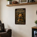 Yellow Lab Loyal Legendary Bird Dog metal sign with vintage hunting style Yellow Lab Loyal Legendary Bird Dog
