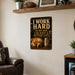 I Work Hard So My Dog Can Have a Better Life metal sign with vintage humor man-cave style I Work Hard So My Dog Can Have a