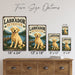 Labrador Retriever metal sign with vintage breed portrait style Labrador Retriever