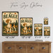 Beagle metal sign with vintage breed portrait style Beagle