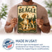 Beagle metal sign with vintage breed portrait style Beagle