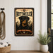Rottweiler metal sign with vintage breed portrait style Rottweiler