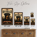 Rottweiler metal sign with vintage breed portrait style Rottweiler