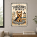 Yorkshire Terrier metal sign with vintage breed portrait style Yorkshire Terrier