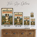 Australian Shepherd metal sign with vintage breed portrait style Australian Shepherd