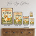 Pembroke Welsh Corgi metal sign with vintage breed portrait style Pembroke Welsh Corgi