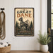 Great Dane metal sign with vintage breed portrait style Great Dane
