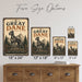 Great Dane metal sign with vintage breed portrait style Great Dane