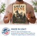 Great Dane metal sign with vintage breed portrait style Great Dane