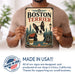 Boston Terrier metal sign with vintage breed portrait style Boston Terrier