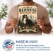 Bernese Mountain Dog metal sign with vintage breed portrait style Bernese Mountain Dog