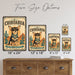 Chihuahua metal sign with vintage breed portrait style Chihuahua